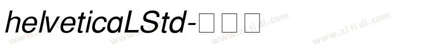 helveticaLStd字体转换