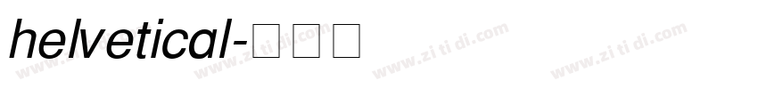 helvetical字体转换