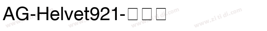 AG-Helvet921字体转换