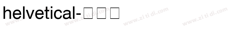helvetical字体转换