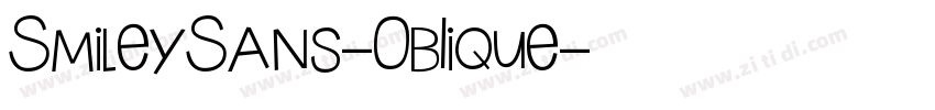 SmileySans-0b1ique字体转换