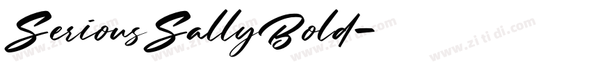 SeriousSallyBold字体转换