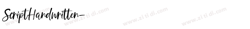 ScriptHandwritten字体转换