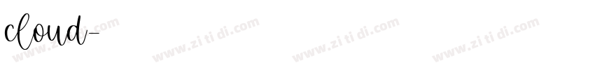 cloud字体转换