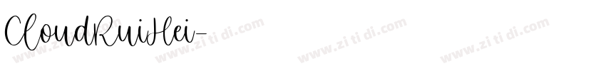 CloudRuiHei字体转换