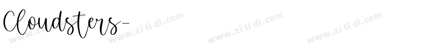 Cloudsters字体转换