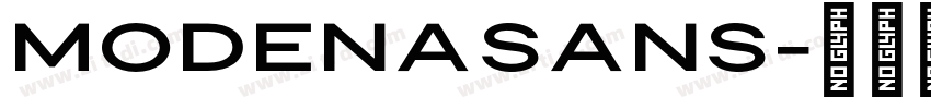 ModenaSans字体转换