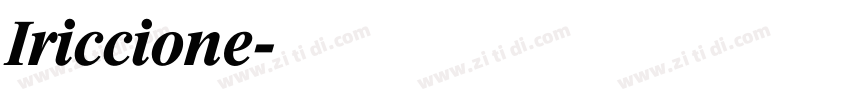 Iriccione字体转换
