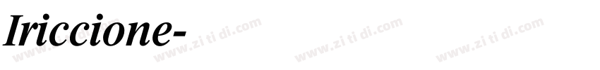 Iriccione字体转换
