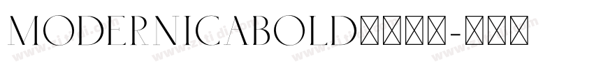 ModernicaBold字体下载字体转换