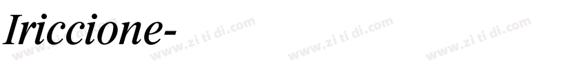 Iriccione字体转换