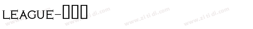 LEAGUE字体转换