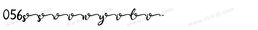 056ssxinyiti字体转换
