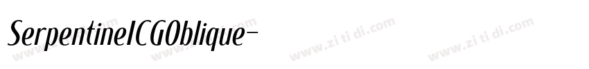 SerpentineICGOblique字体转换