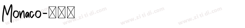 Monaco字体转换