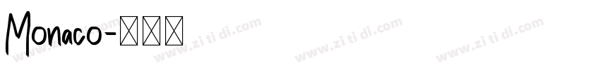 Monaco字体转换