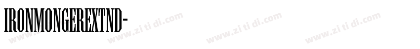 IronmongerExtnd字体转换