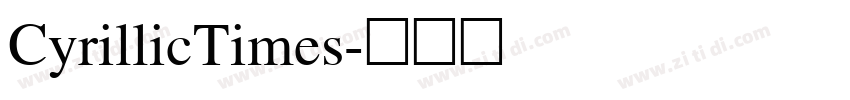 CyrillicTimes字体转换
