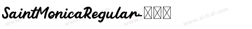 SaintMonicaRegular字体转换