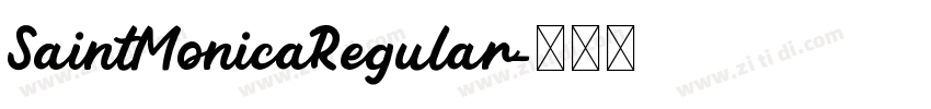SaintMonicaRegular字体转换