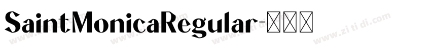 SaintMonicaRegular字体转换