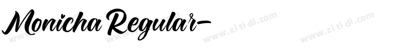 MonichaRegular字体转换
