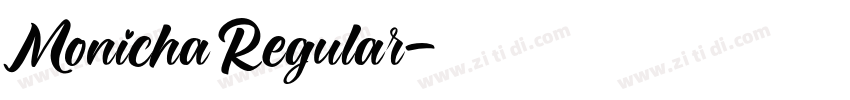 MonichaRegular字体转换