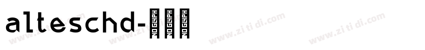 alteschd字体转换