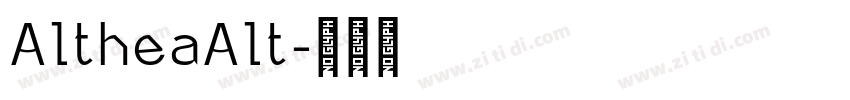 AltheaAlt字体转换