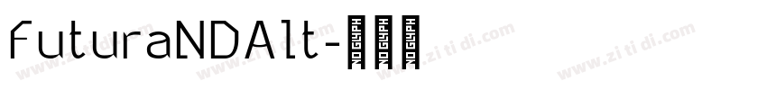 FuturaNDAlt字体转换