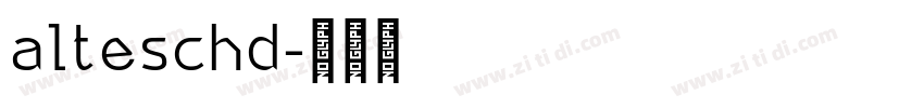 alteschd字体转换