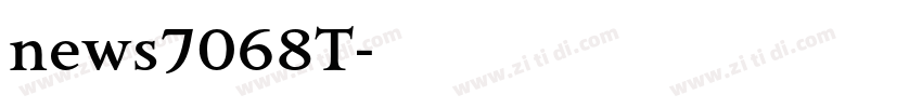 news7068T字体转换