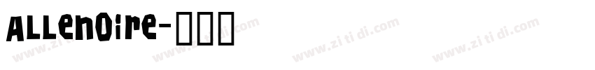 Allenoire字体转换