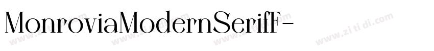 MonroviaModernSerifF字体转换