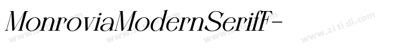 MonroviaModernSerifF字体转换
