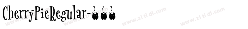 CherryPieRegular字体转换
