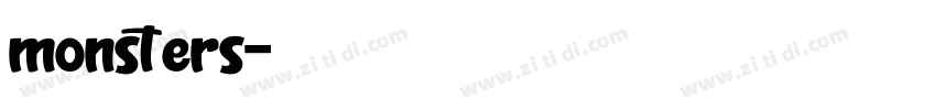 monsters字体转换