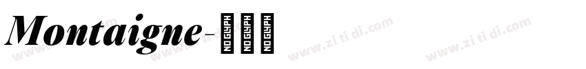 Montaigne字体转换