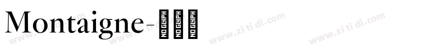 Montaigne字体转换