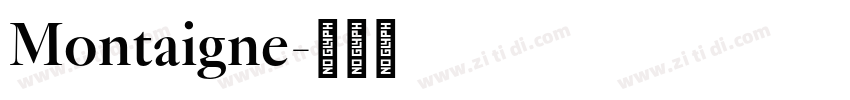 Montaigne字体转换