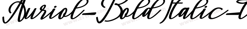 Auriol-BoldItalic字体转换