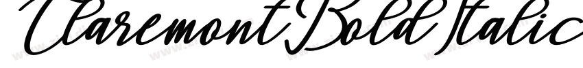 ClaremontBoldItalic字体转换