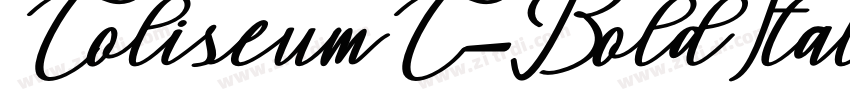 ColiseumC-BoldItalic字体转换