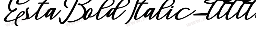 EstaBoldItalic字体转换