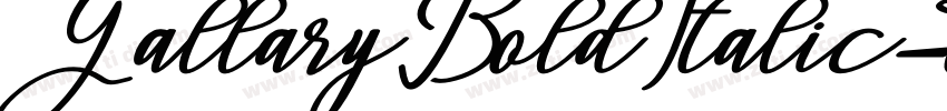 GallaryBoldItalic字体转换