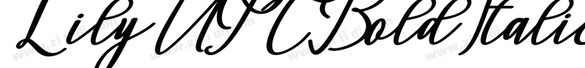 LilyUPCBoldItalic字体转换