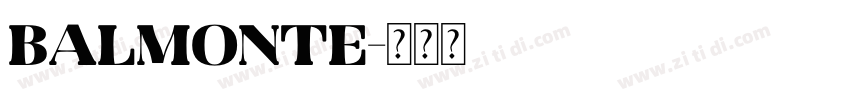 Balmonte字体转换