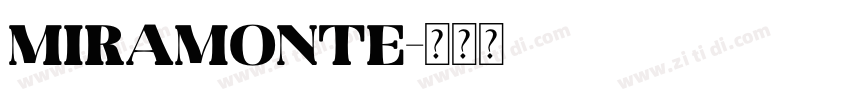 Miramonte字体转换