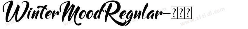 WinterMoodRegular字体转换