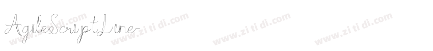 AgileScriptLine字体转换